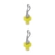 thumbnail image 4 of Injueey Disfrute de su vino favorito en cualquier momento y en cualquier lugar con copas de vino Tamaño portátil Copas de vino de plástico amarillo y blanco 1 2Conjunto, 4 of 6