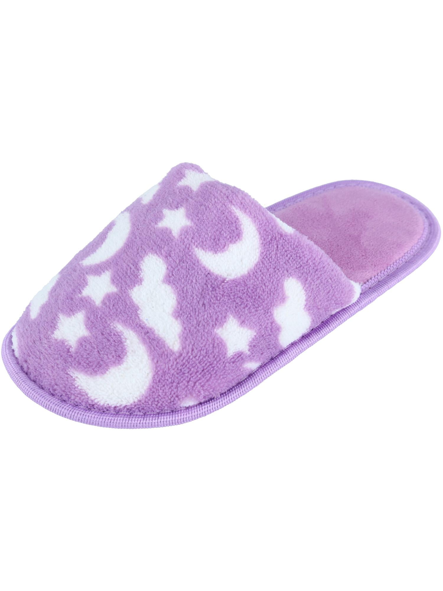 purple girls slippers