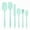 Fresh Green, variant on 6-Piece Silicone Spatula Set, BPA-Free Heat Resistant Non-Stick Baking Utensils (Macaron Pink)