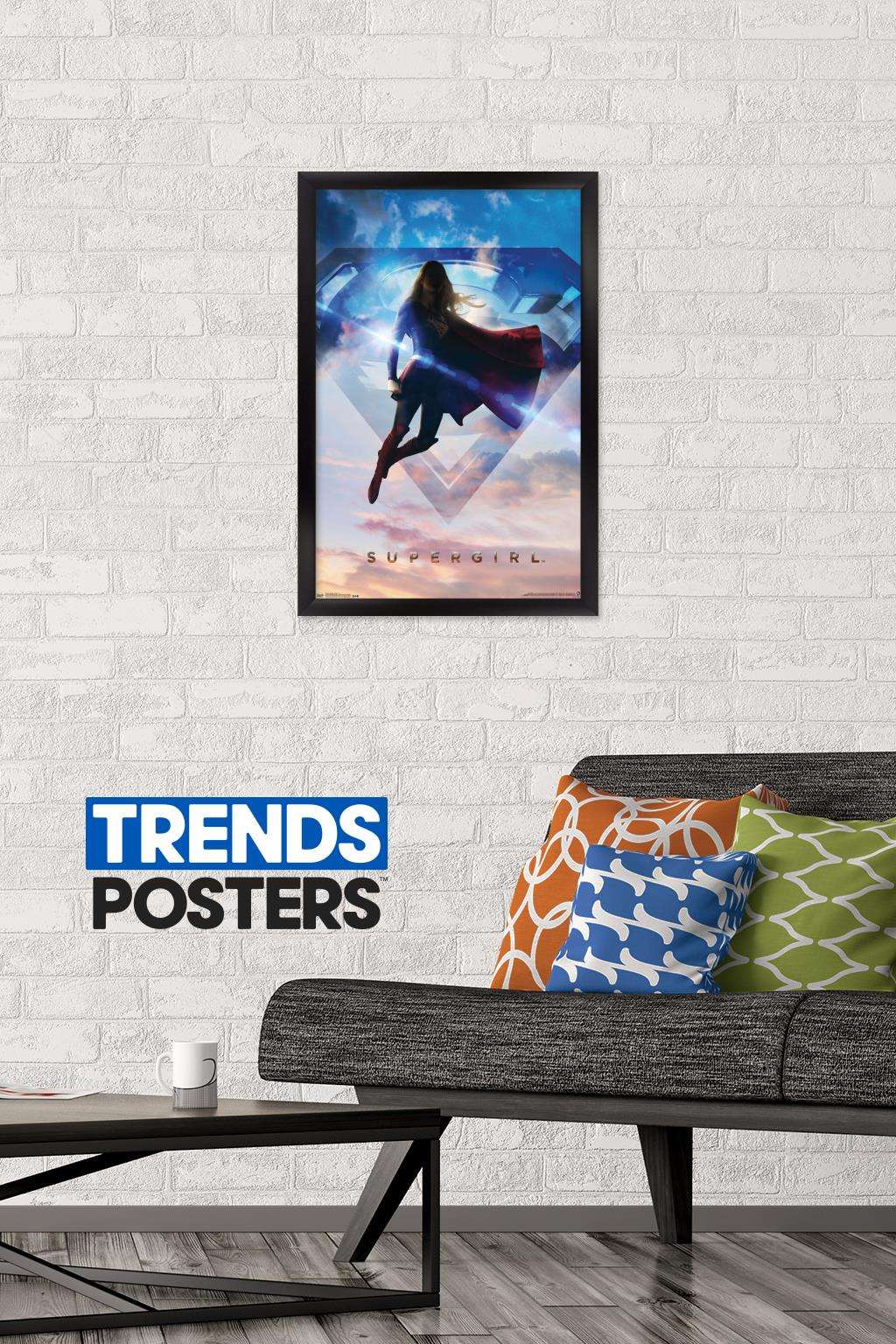 DC Comics TV - Supergirl - Season 1 Wall Poster, 14.725" x 22.375", Framed