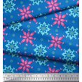 thumbnail image 3 of Soimoi Moss Georgette Fabric Artistic Floral Print Fabric by Yard 42 Inch Wide, 3 of 3
