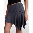 thumbnail image 4 of No Boundaries Asymmetrical Mini Skirt, Women’s XXS-XXL, 4 of 5