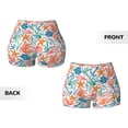 thumbnail image 5 of Picia Sea Creatures Printed Workout Shorts for Women Seamless Scrunch Butt Lifting High Waisted Yoga Gym Booty Running Moisture-wicking Short Pants-Medium, 5 of 9