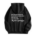 thumbnail image 3 of Pompotops Femme Mode Imprimé Col Rond Manches Longues T-Shirt à Capuche Hauts Amples Blouse Liquidation, 3 of 5