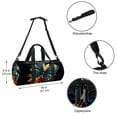 thumbnail image 5 of Butterfly Sports Bag, Gym Bag, Weekender Bag, Luggage Bag, Size 17.7 Inches. Interior Zipper Pocket. Large Capacity., 5 of 6