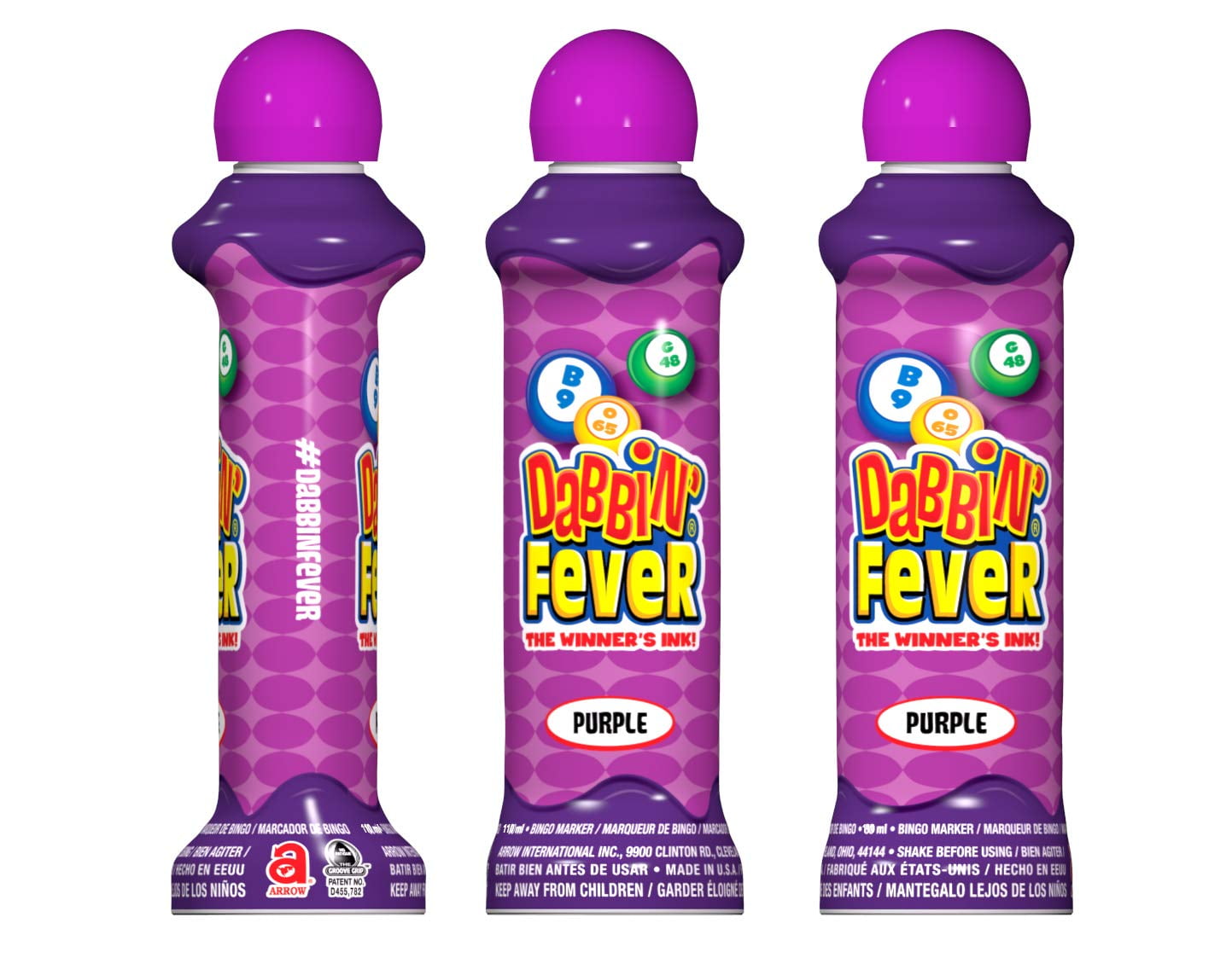 Dabbin Fever One Dozen 4oz Bingo Dauber (Purple)