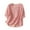 Pink, variant on Alkepwun Women's Embroidery Linen Shirts 3/4 Sleeve Babydoll Tops Boho Clothes Summer Casual V Neck Blouses