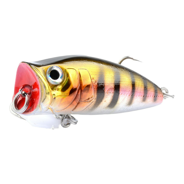 UDIYO 7g/5.75cm Fishing Lure 3D Fisheyes Simulated Universal Lightweight  Bright Color Catch Fishes Mini Topwater Popper Freshwater Artificial  Snakehead Bait Angling Supplies 