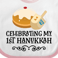 thumbnail image 4 of Inktastic 1st Hanukkah Childs Dreidel Boys or Girls Baby Bib, 4 of 4