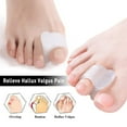 thumbnail image 2 of Toe Separators For Overlapping Toes - 8 Pack Gel Bunion Corrector Big Toe Straighteners For Pain Relief, Soft Hallux Valgus Correctior Hammer Toe Spacers For Active Lifestyle, 2 of 6