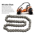 thumbnail image 4 of Drive Chain, 48 Links Chain Wear  Friction Reduction High Strength  for 150cc 250cc Go Kart, 4 of 8