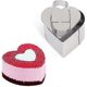 thumbnail image 1 of Stainless Steel Love Heart Small Mousse Cake Rings Dessert Molds Pastry Baking, 1 of 3
