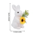 thumbnail image 4 of Bunny Rabbit Statue Garden Sculpture Outdoor Easter Party Patio Yard Ornament, 4 of 5