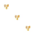 thumbnail image 4 of Wisewang Earring Stud Base Multi Stainless Personality Ear Pins Setting Decorations Jewelry Making Tool Beach Using Supplies Gold 12mm 3Set, 4 of 6
