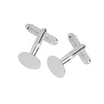 thumbnail image 2 of 20 Piezas de Moda para Hombre, Plata, 12 Mm, Plano, , Configuración en , Gemelos, Gemelos jinwen Gemelos, 2 of 8