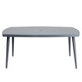thumbnail image 4 of Nuu Garden  67in. Single Outdoor Aluminum Dining Table Grey, 4 of 5