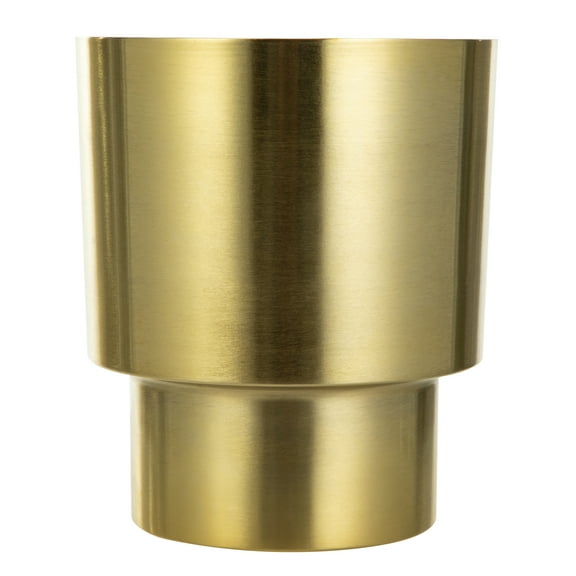 Mainstays Large Decorative Metal Planter, Gold, 8"x8"x9"