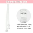 thumbnail image 4 of Unique Bargains 2 Pair Non-Slip Adjustable Invisible Clear Bra Shoulder Strap Transparent 12mm, 4 of 7