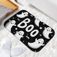 thumbnail image 6 of 1pc Boo Halloween Ghosts Absorbent Non-Slip Bathroom Thickened Flannel Rug Decor,Soft,Quick Drying,Suitable For Indoor/outdoor Use,Bathrooms,Bedrooms,Kitchens,Terrace,Laundry Rooms,16"x24", 6 of 9