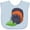 AE-Light Blue, variant on Inktastic Wooly Bear Caterpillar- Cute Baby Insect Boys or Girls Baby Bib