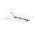 thumbnail image 1 of Taco Boat Sunshade T10-3000-1 ShadeFin; Rod Holder Mount/Bracket Mount/Rigger Mount/Clamp-On Mount; 6 Foot Length x 5 Foot Width Coverage Area; White; WeatherMax 3D Canvas, 1 of 11