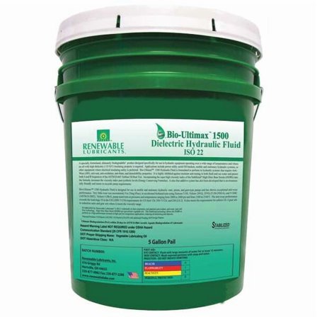 5 gal Pail, Hydraulic Oil, 22 ISO Viscosity, Not Specified SAE