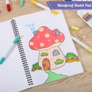 Hapric Marker Paper Pad Sketch Book, 9x12 inch, 50 Pages, 2 Count, 2 Pack