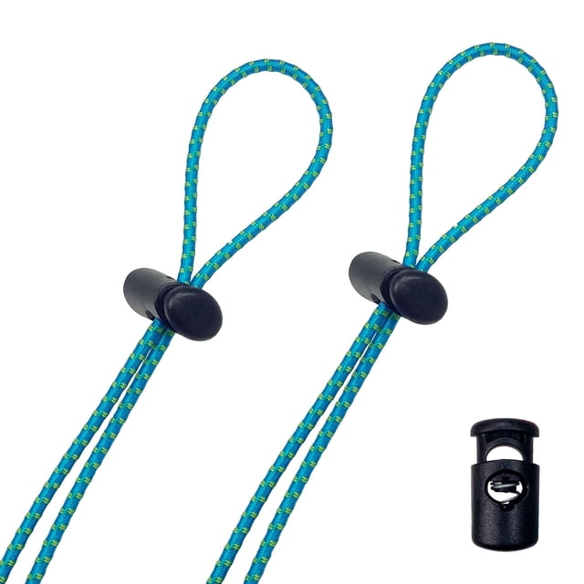 Flow Bungee Goggle Strap Kit (2-Pack) - Sangles de Remplacement Réglables Universelles pour Lunettes Swim (Bleu)