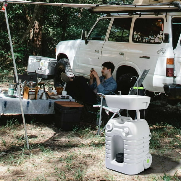 Akozon évier de lavage des mains Évier de Camping-car, 345 X 245 X 136
