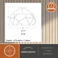 thumbnail image 6 of Euclid 16" 3 Light Semi-Flush Mount Aged Brass, 6 of 12