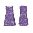 thumbnail image 7 of Yiaed Lavender Flowers Print Women's Sleeveless Dress, Loose Fit Summer Dress, Casual Sleeveless Dress for Women, 7 of 7