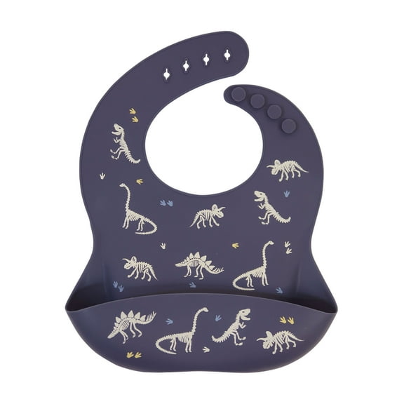 Neat Solutions Dinosaur Print Infant Silicone Bib