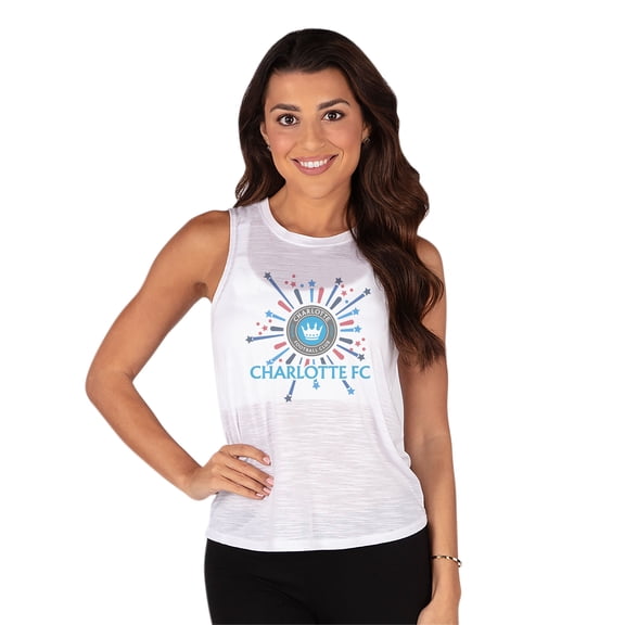 Women's Concepts Sport White Charlotte FC Infuse Knit Tank Top
