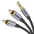 thumbnail image 1 of Adaptador de audio estéreo RCA MOSWAG de 3,5 mm macho a 2RCA macho, 1 of 6