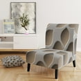 thumbnail image 5 of Designart "Abstract Pattern" Upholstered Scandinavian Accent Chair - Arm Chair, 5 of 5