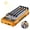 Orange, variant on Hotpom Solar Power Bank, 30000mAh Portable Wireless Charger, With 4 Built-in Cables, Laser Light, and LED Display, Outdoor Emergency Power Backup Battery Pack, for iPhone, Samsung. Orange