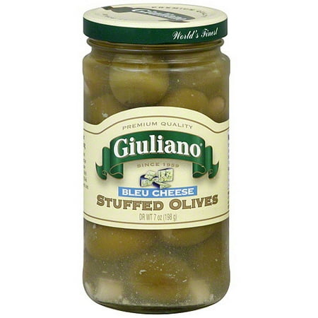 Giuliano Stuffed Bleu Cheese Olives, 7 oz (Pack of