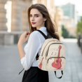 thumbnail image 6 of JIALIOU Mini Backpack Purse for Women Quilted Casual Daypack Small Travel Shoulder Bag, Guitar and Notes, 6 of 7