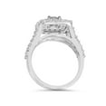 thumbnail image 2 of 2 Carat Diamond Cushion Halo Engagement Wedding Ring Set White Gold, 2 of 4