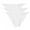 White, variant on 3 Pack Cotton Underwear for Women, Breathable Soft Stretch Hipster high cut Cheeky String Bikini Panties