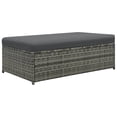 thumbnail image 4 of Charmma 2 Piece Patio Lounge Set with Cushions Poly Rattan Gray, 4 of 9