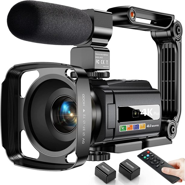4k Video Camera Camcorder 48mp Ultra Hd Video Camera Wifi Vlogging Camera For Youtube 16x Digital Video Camera With Microphone 6 Axis Anti Shake Ir Night Vision Video Recorder 22 Newest 4k Plus Walmart Com