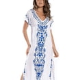 thumbnail image 1 of Liquidation : bikini pour Femmes, Manches Courtes, avec Broderie, Robe de Plage, 1 of 3
