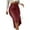 Wine, variant on 2025 Clearance! Womens Clearance asdoklhq Womens Plus Clearance Fashion Women High Waist Casual Ladies Solid Button Mini Fit Leather Skirts