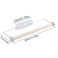thumbnail image 3 of MOPOOR Multifunctional Wrought Iron Rack Absorbent Paper Plastic Wrap Rack Rag Roll Paper Rack Paper Towel Holder Dispenser Under Cabinet Paper Roll Holders for Kitchen Bathroom, 3 of 9