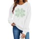 thumbnail image 2 of TaTaai Women Casual St Patrick's Day Printed Crew Neck Long Sleeve No Hood Sweatshirt Ladies Spring Daily Office Street Wear Soft Comfortable Machine Washable Stylish Top Gift, 2 of 6