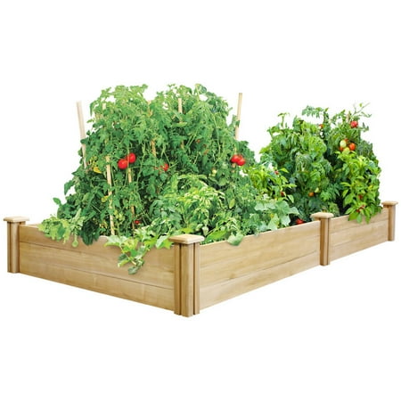 Greenes Fence Cedar Raised Garden Bed, Multiple (Best Width For Raised Garden Beds)