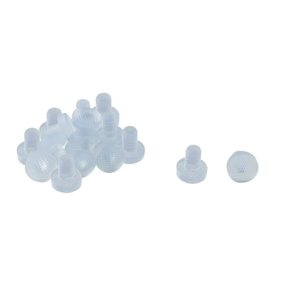 Unique Bargains 16Pcs 8.5mm Clear Stem Bumpers Glide, Patio Outdoor Furniture Glass Desk Top