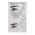 thumbnail image 1 of Pegatinas de tatuajes faciales con taladro brillante, para decoración de pegatina 3D Festival, Fiesta, Carnaval, escenario, actuación, maquillaje, clavícula facial, 1 of 4