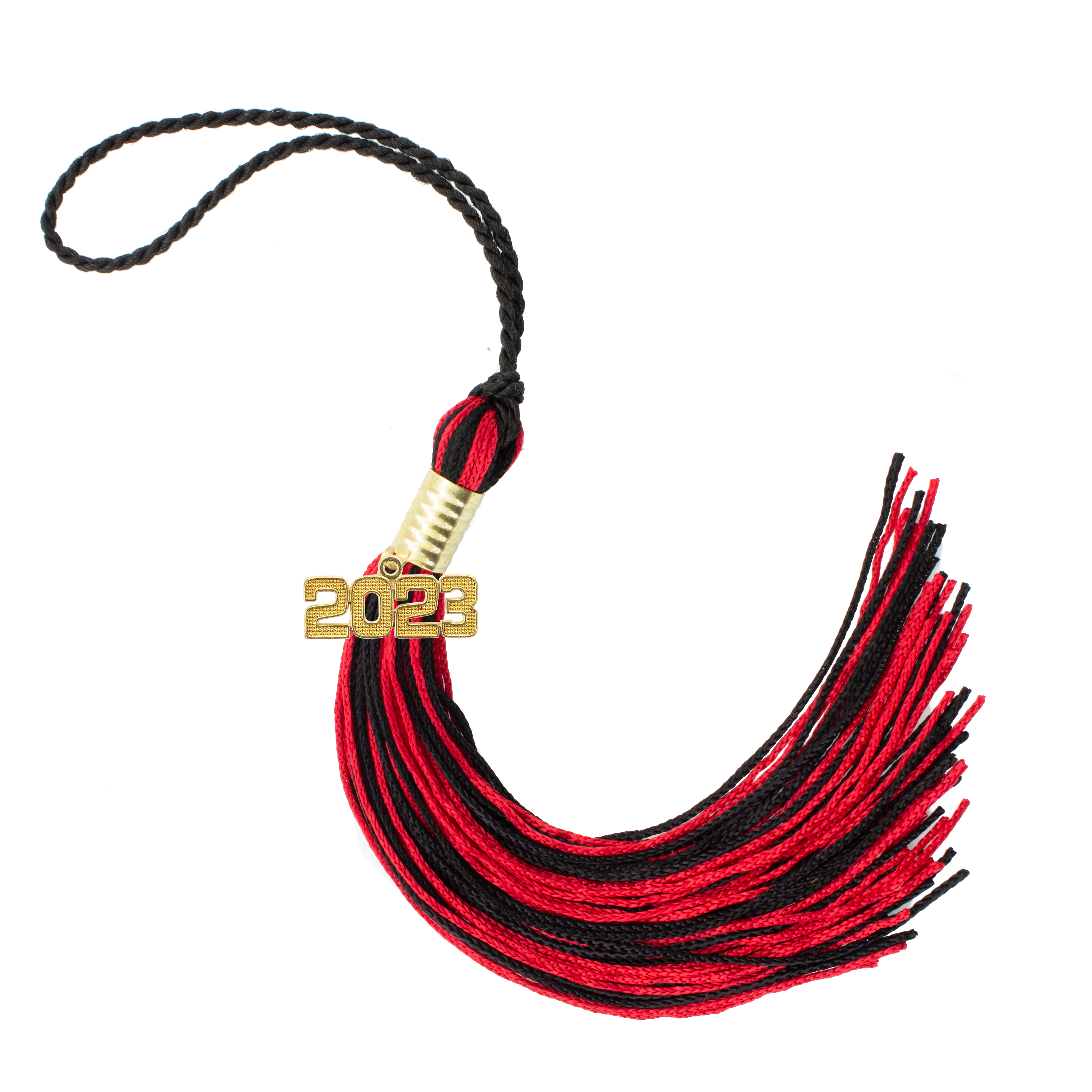 2023 BLACK / RED GRADUATION TASSEL EVERY SCHOOL COLOR AVAILABLE MADE